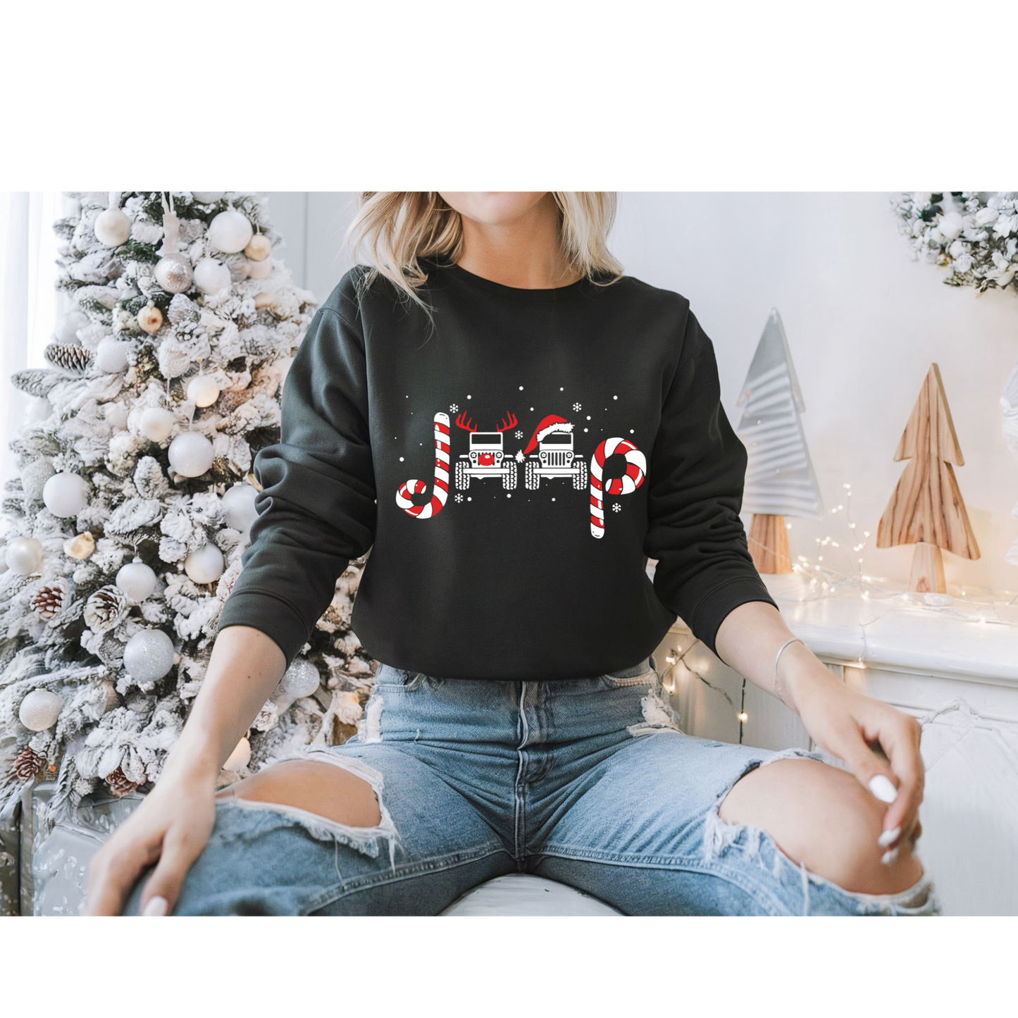 Jeep Candy Cane Tshirt